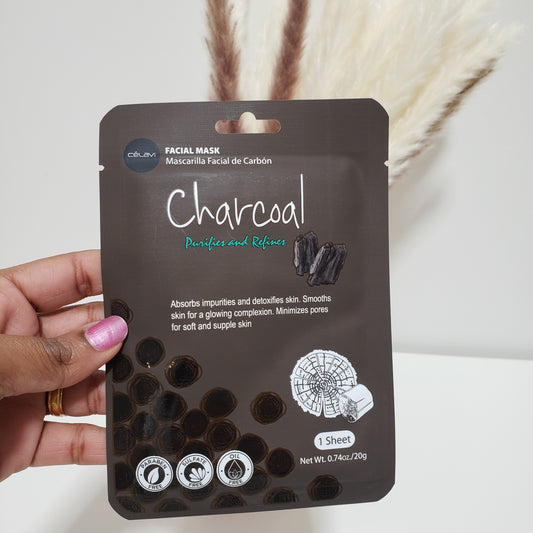 Charcoal facial mask