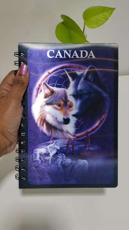 5D Canada wolf notebook