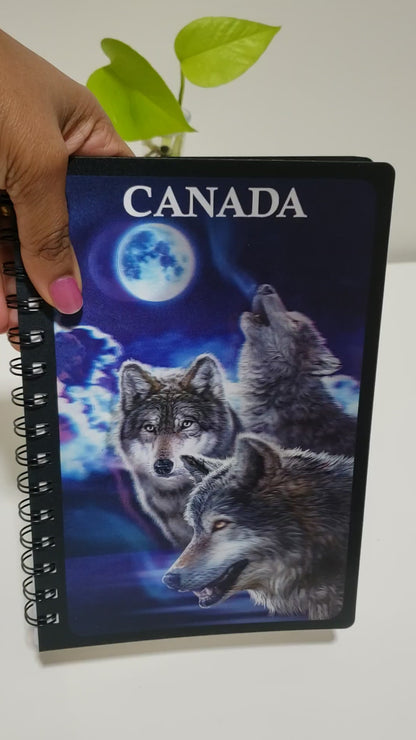 5D Canada wolves notebook