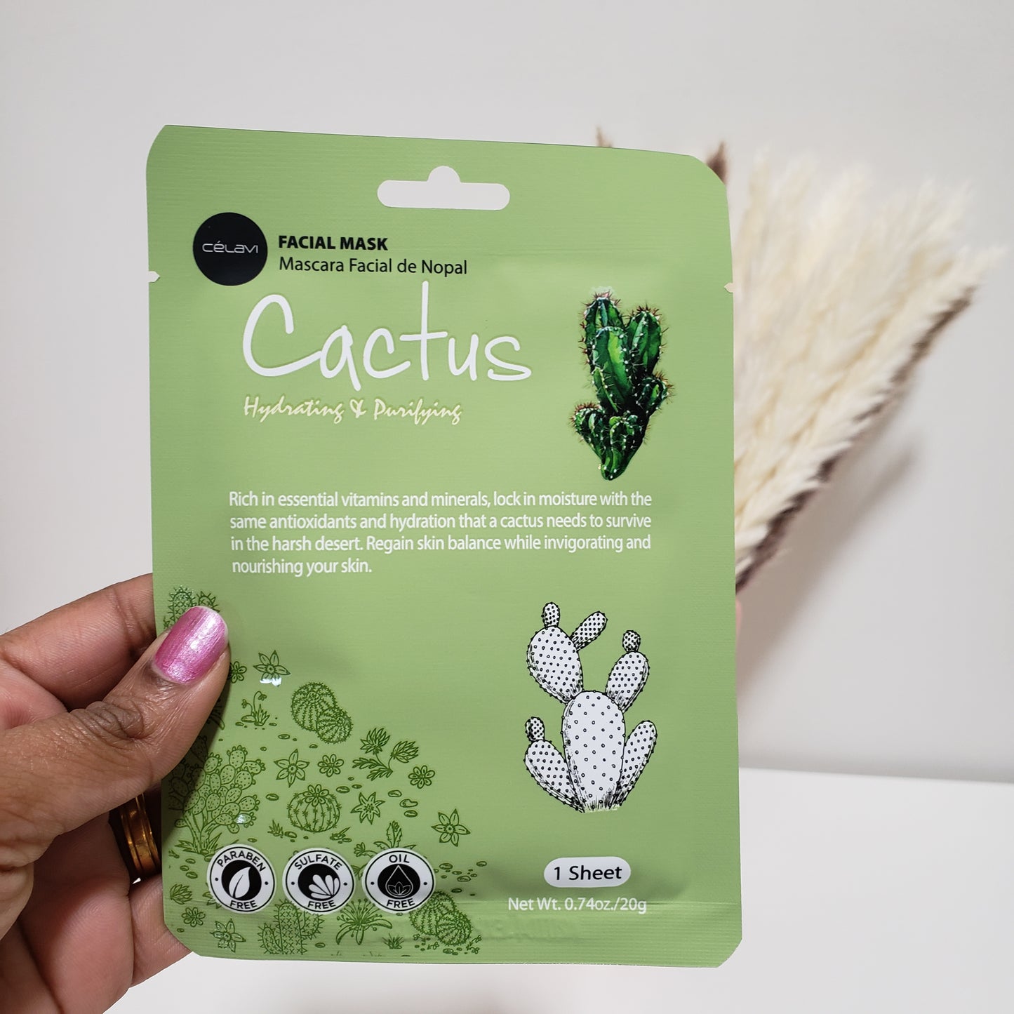 Cactus facial mask