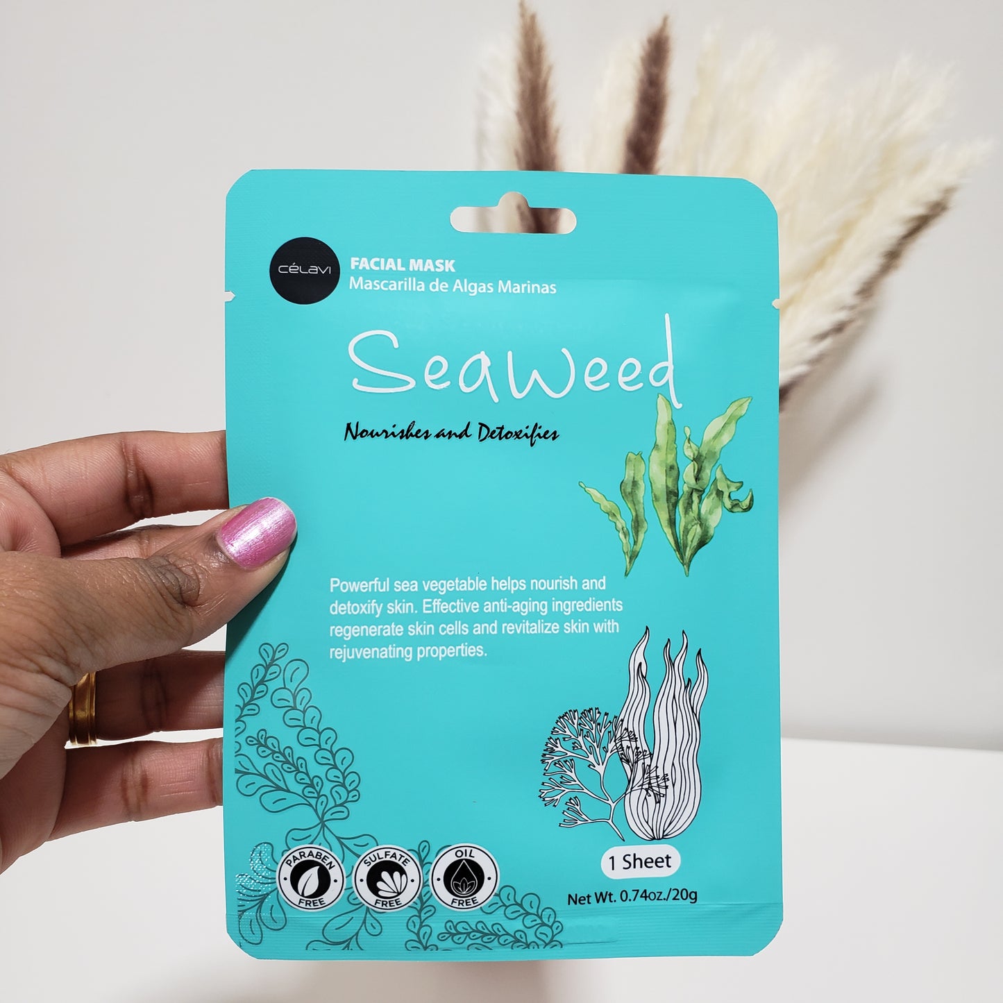 Seaweed facial mask