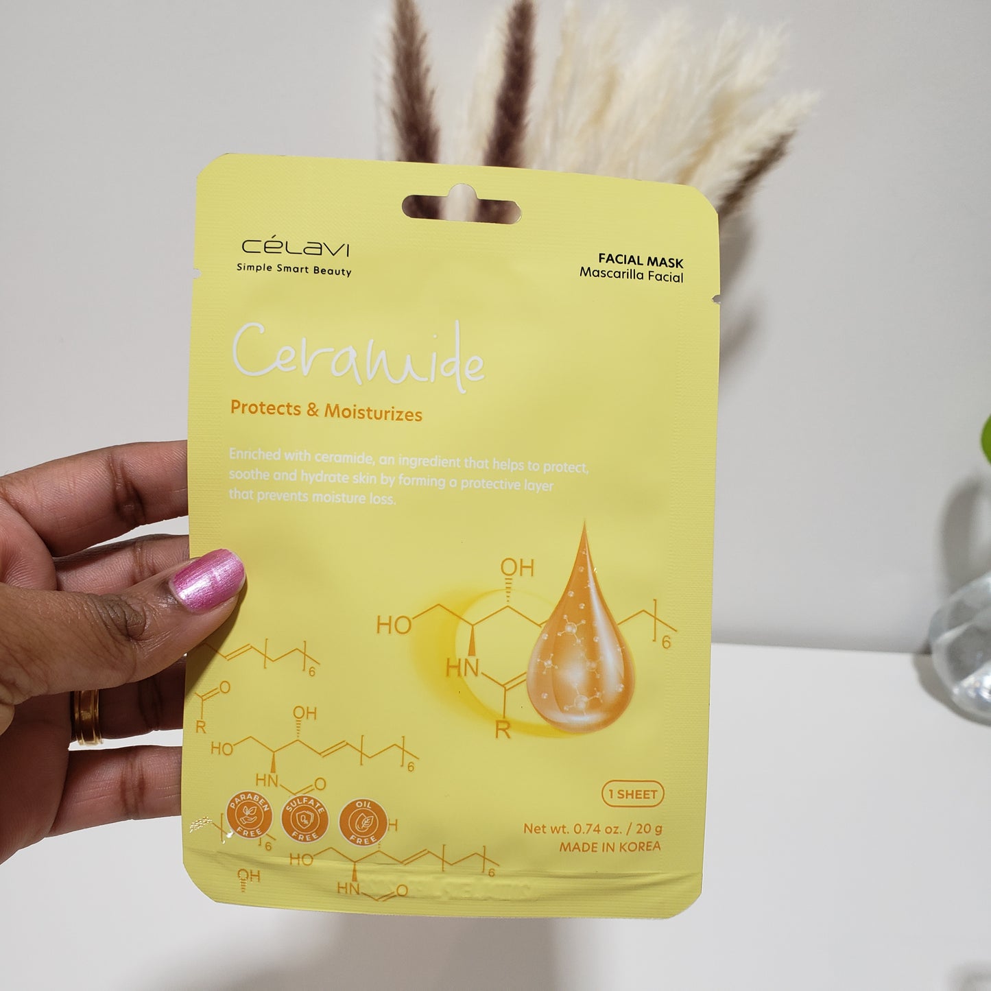 Ceramide facial mask